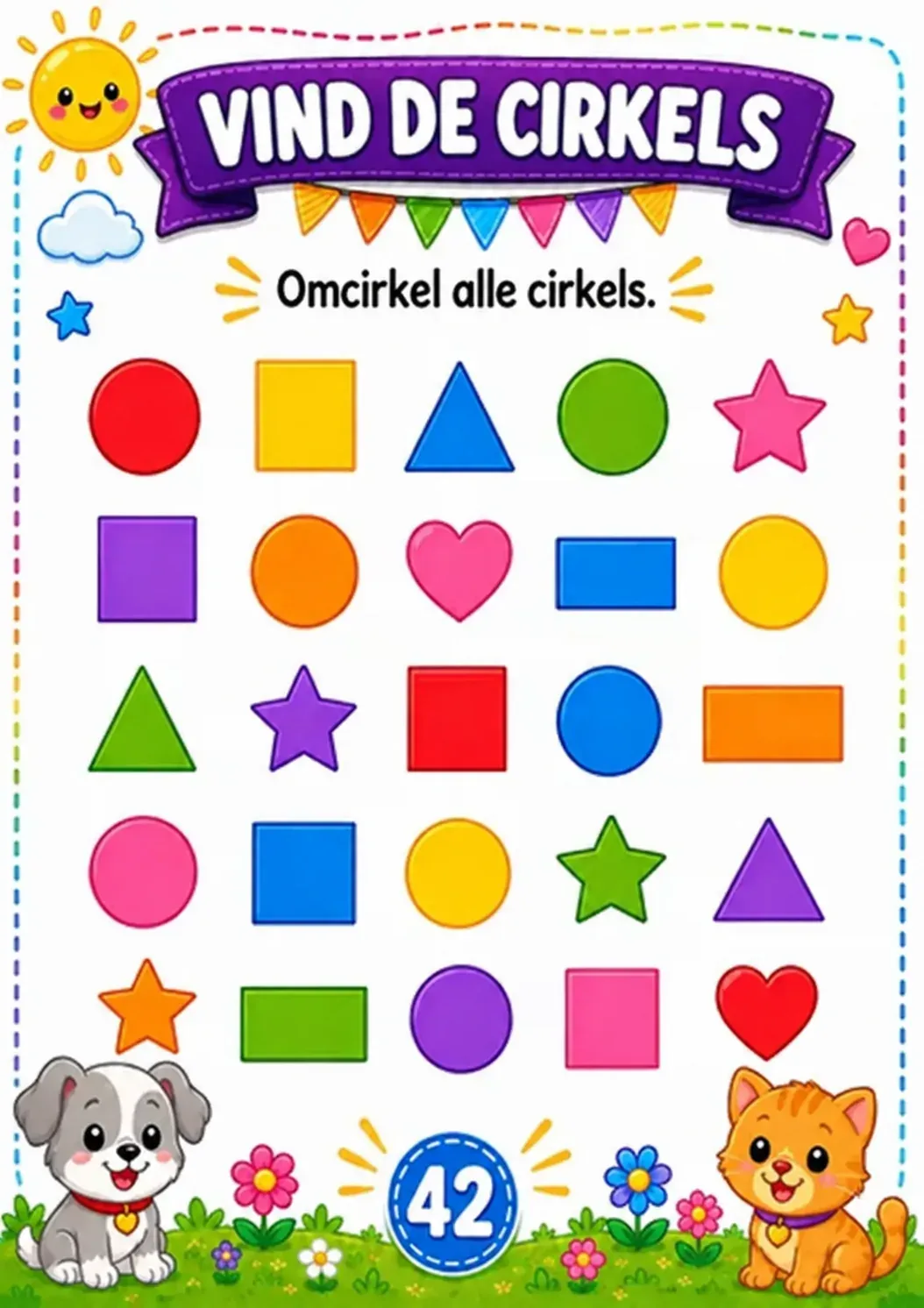 Ficha: encontra os círculos